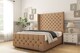 image 2 of Sloomy Luthor Latte Dumfries Bed Frame With 50"  Upholstered Wingback Headboard 3' Single