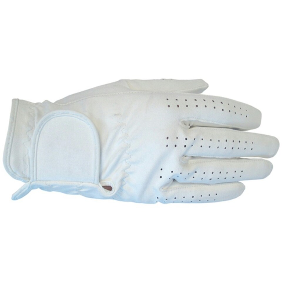 Henselite Womens/Ladies Leather Right Hand Bowls Glove - White - L
