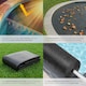 image 5 of Pool Solar Cover to Protect and Warm Round Swimming Pools | Black | black | 1