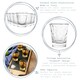image 2 of Bormioli Rocco Diamond Shot Glasses - 80ml - Pack of 6 Clear