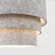 image 4 of ValueLights Aztec 3 Tier Grey Felt Ceiling Light Shade & Bulb | Grey