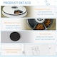 image 7 of PawHut Pet Feeder w/ Digital Timer Six-Meal Food Dispenser Trays White