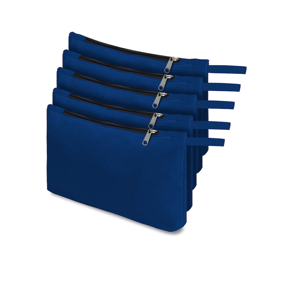 image 1 of Covers&All Tool Bag, 18 Oz Heavy Duty Waterproof Pouch with Sturdy, 7 in L x 11 in W x 7 in H, Blue