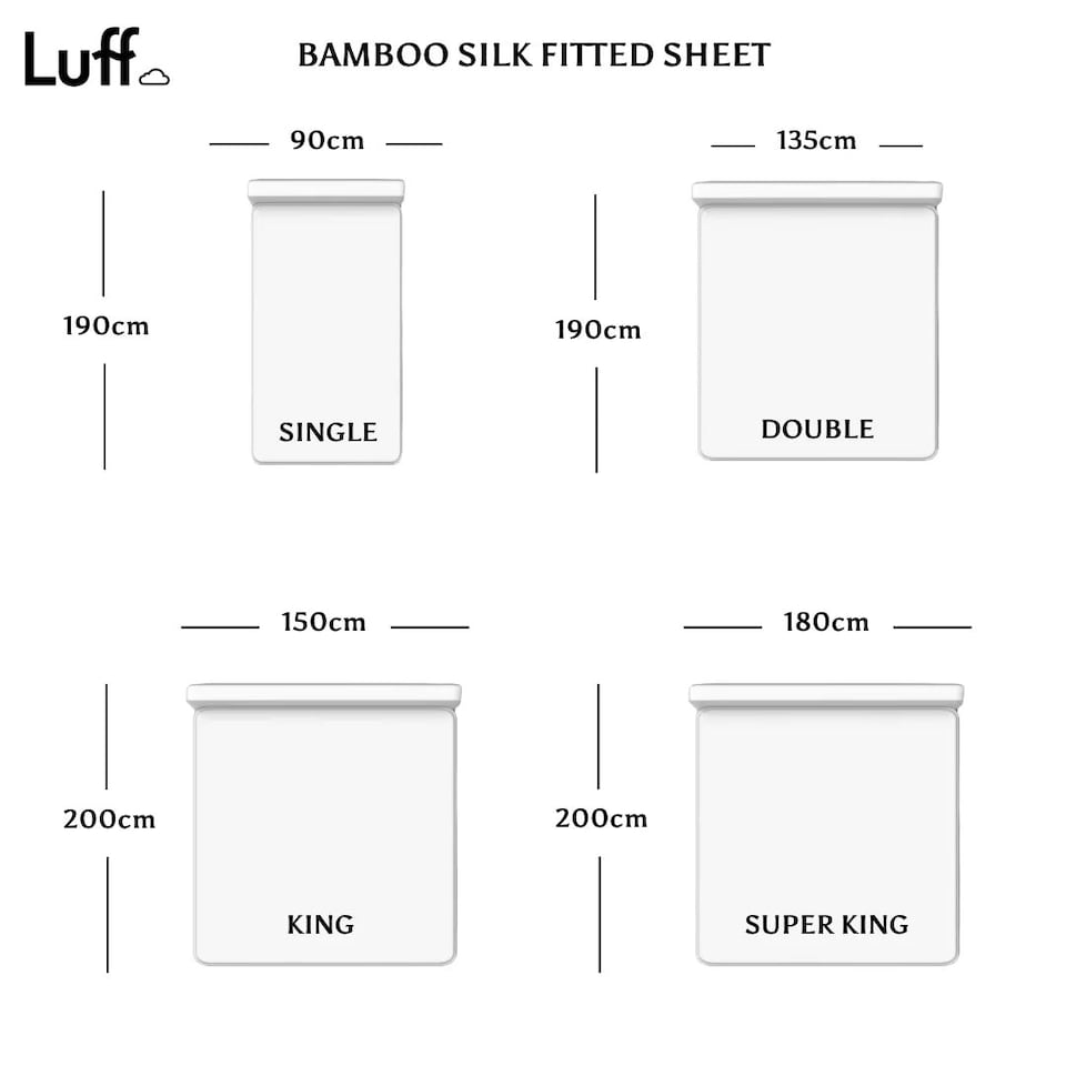 image 1 of Bamboo Silk Fitted Sheet Grey | King