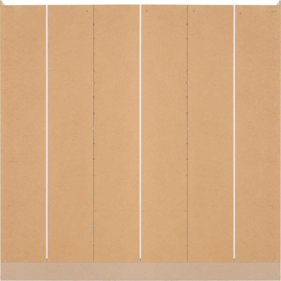image 1 of Nevada 6 Door 2 Drawer Mirrored Wardrobe Brown | Sonoma Oak