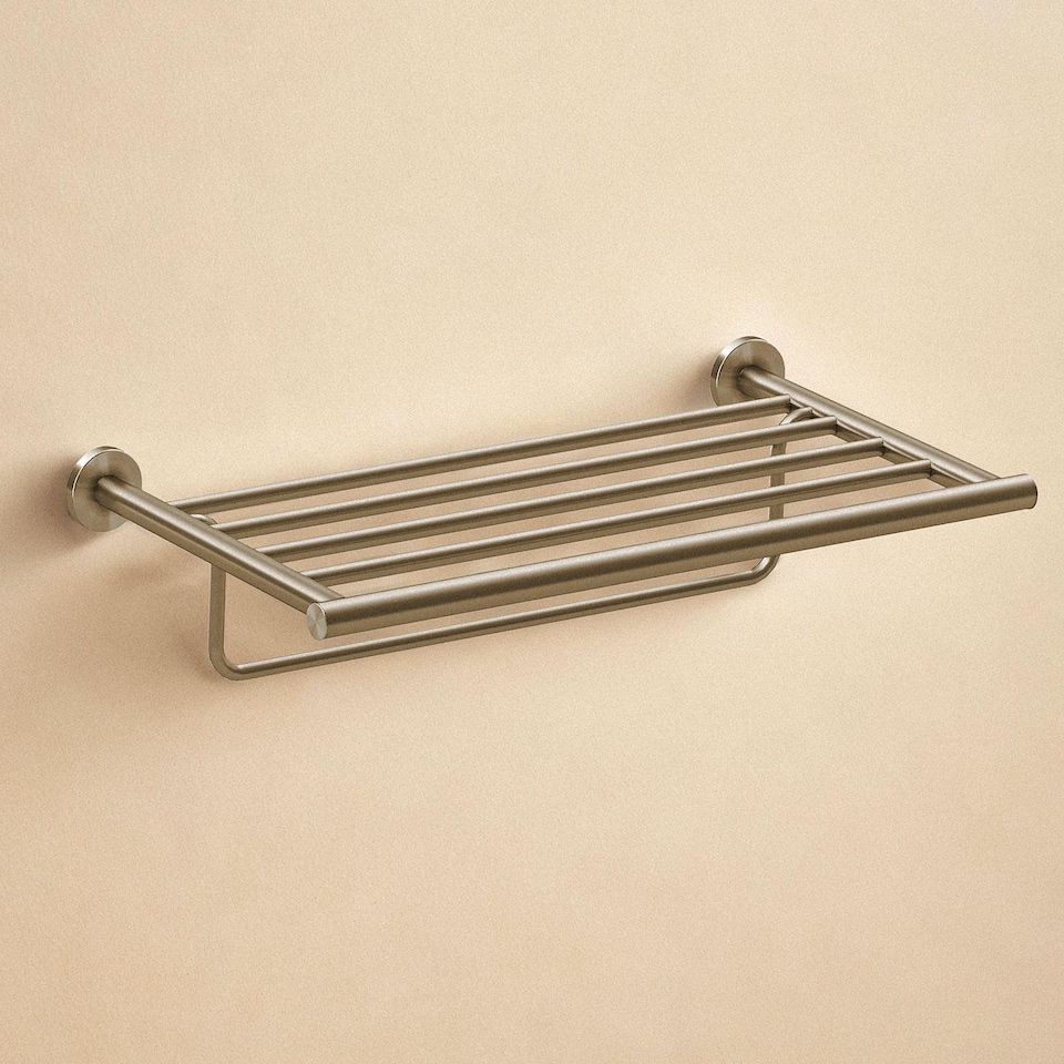 image 1 of COSMIC Towel rack, Brushed stainless steel, ARCHITECT S+ Collection