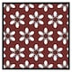 image 2 of Modern decorative floral pattern (Picutre Frame) Brown | S