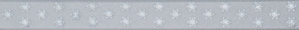 Berisfords White 15mm Metallic Polka Flakes Ribbon for Dressmaking - per metre