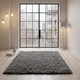 image 2 of Shaggy Fluffy Rug Ultra Soft Plush Modern Floor Rug Non Slip Reverse | Grey | 160 x 230cm
