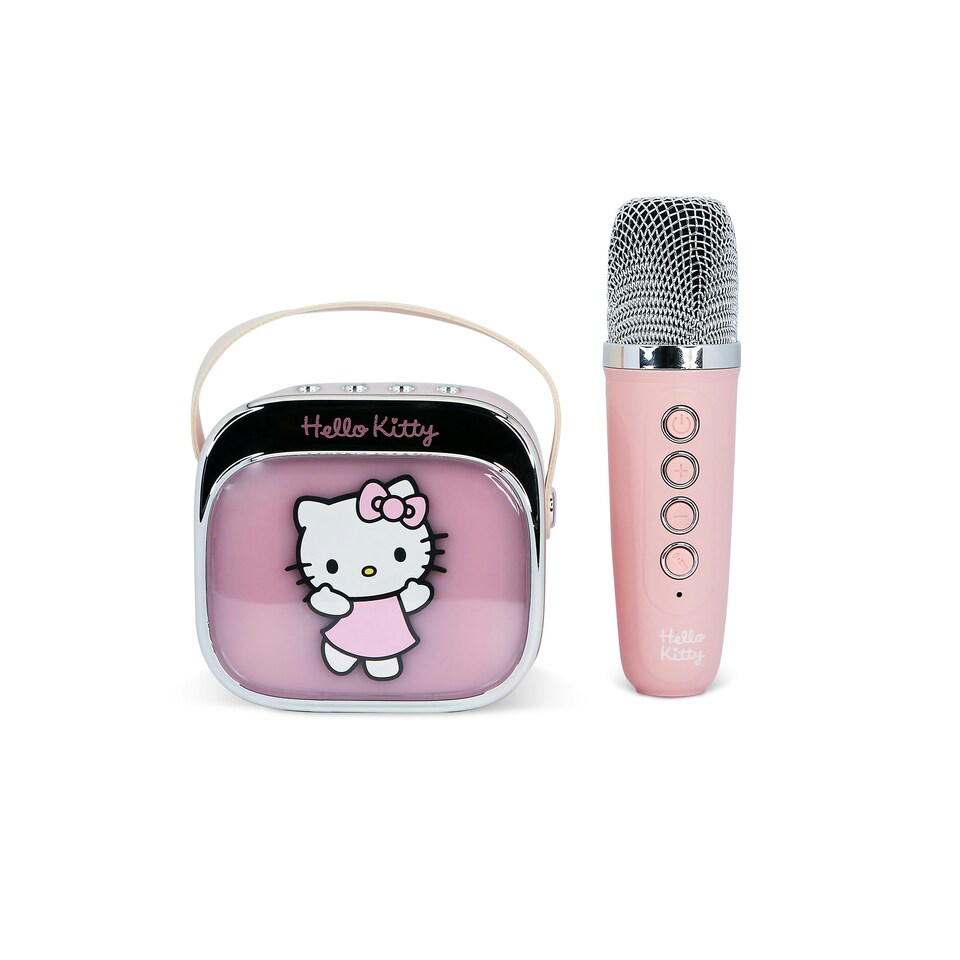 image 1 of Hello Kitty PopSing LED Light-Up Wireless Karaoke Speaker & Microphone