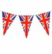 image 1 of Union Jack Flag Party Bunting 10m with 20 Pennants