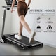 image 3 of HOMCOM 2HP Motorised Treadmill Folding Frame with Wheels Preset Programs