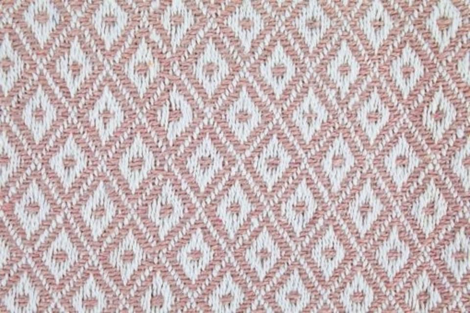 image 1 of Stockholm Collection Recycled Cotton Throw in Blush Pink (90" x 100") | Pink | Pink