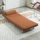 image 8 of HOMCOM Folding 5 Position Convertible Sleeper Chair Bed Coffee 