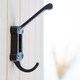 image 6 of Hammer & Tongs Window Back Hat & Coat Hook - W50mm x H110mm - Black