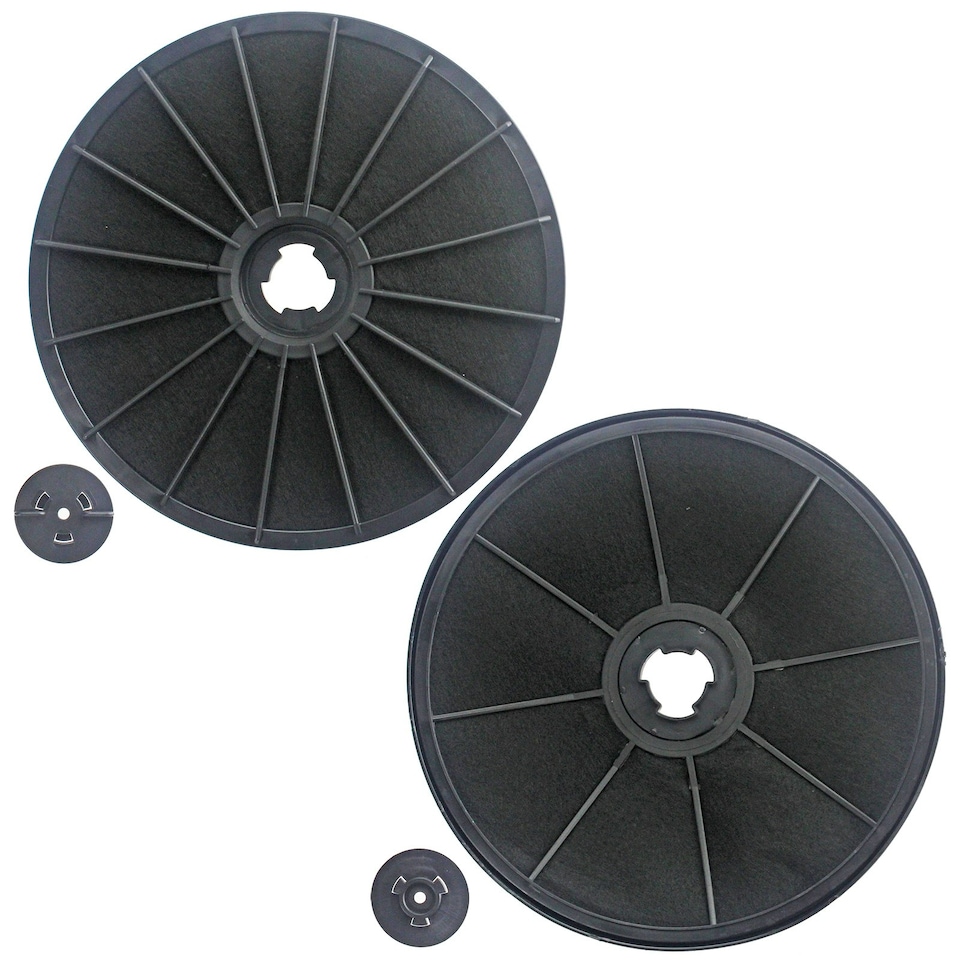 image 1 of SPARES2GO Carbon Charcoal Vent Filters compatible with Electrolux Cooker Extractor Hood (Pack of 2)