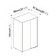 image 5 of URBNLIVING 2 Sliding Door Wardrobe 120cm Freestanding Unit | Multi | White Carcass + Grey Doors | 1