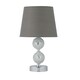 image 1 of Mosaic Touch Lamp with Grey Shade Chrome | Grey