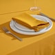 image 3 of Homescapes Mustard Yellow Tablecloth - 137 x 228 cm Yellow