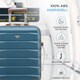 image 3 of Flight Knight Suitcase Set, Large Suitcase, Extra Large Suitcase, Cabin Suitcase 55x40x20cm - 60+ Airlines Approved - EasyJet, Jet2, Ryanair Priority Carry On Blue | Blue/Tan  | Large