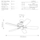 image 2 of Monarch II 132cm Ceiling Fan Burnished Antique Pewter, Remote Control