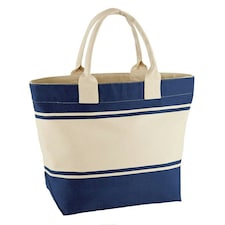Quadra Canvas Deck Bag (24 Litres) - French Navy/Off White - One Size Blue