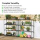 image 2 of VonHaus 4 Tier Greenhouse Shelving - Pack of 2