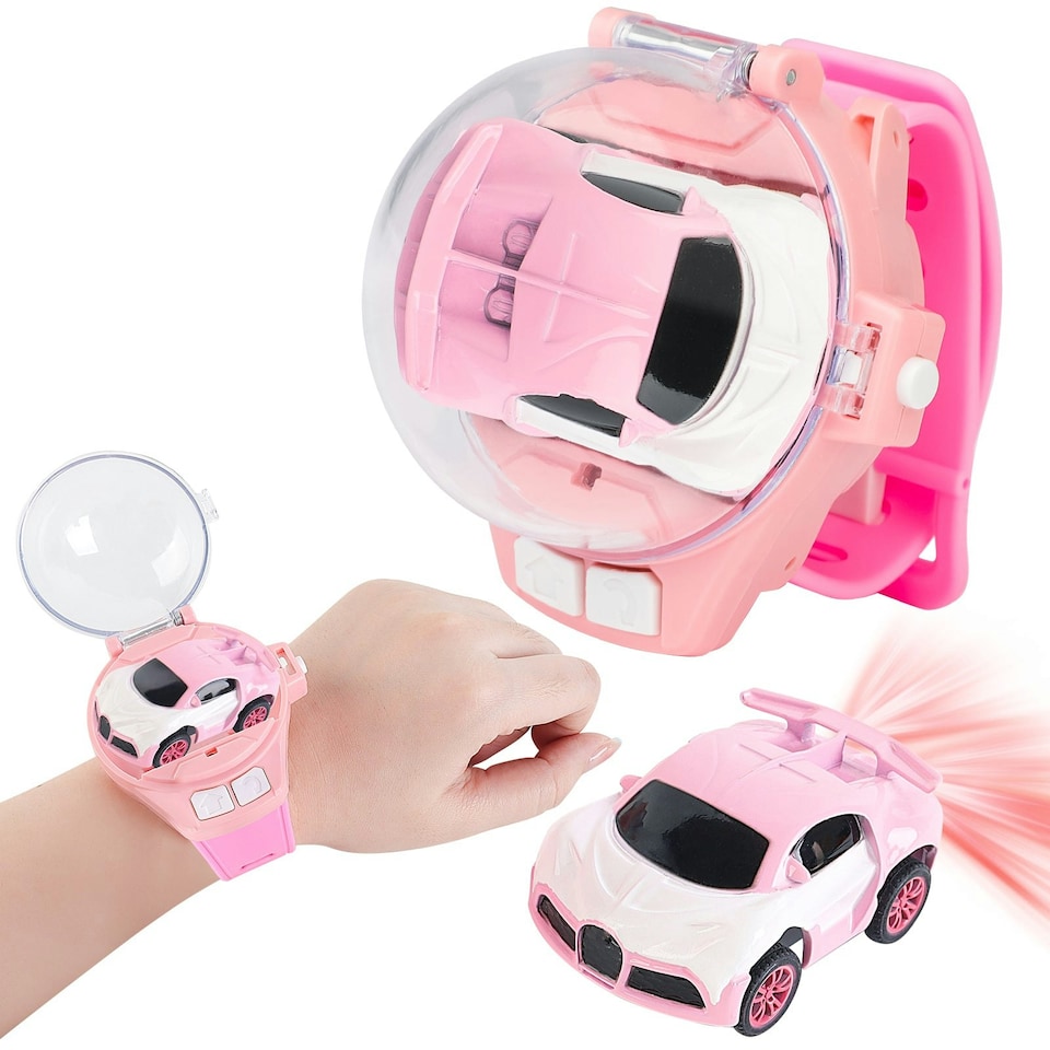 image 1 of Remote Control Cars Watch Toy Pink
