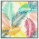 image 3 of Multi coloured tropical leaves (Picutre Frame) Brown | S