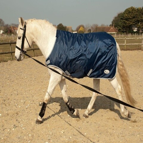 Rhinegold Horsewalker/Lunge Rug Blue | Size: 6ft 0 Colour: Navy Blue ...