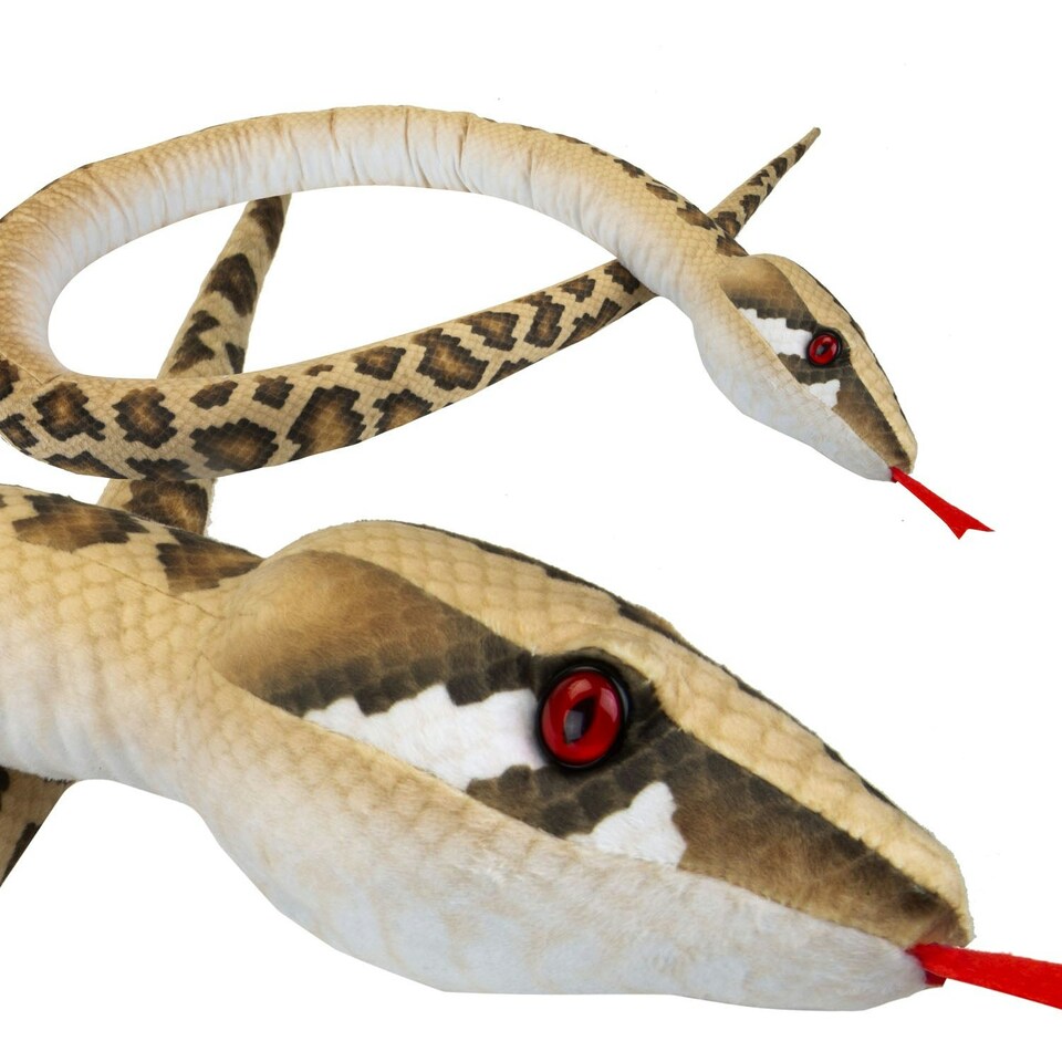image 1 of Brown Snake 180cm Plush Lifelike Printed Toy - Natural World Collection