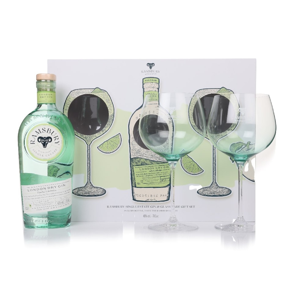 image 1 of Ramsbury Gin Gift Set with 2x Glasses