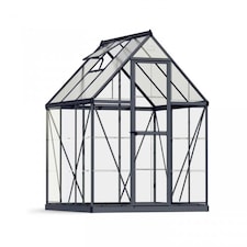 Greenhouse Hybrid 6X6 - Polycarbonate - L186 x W185 x H208 - Grey