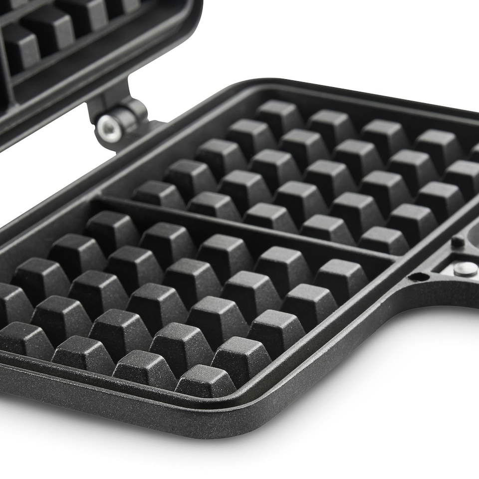 image 1 of VonShef Stove Top Waffle Iron, Dual Head Die-Cast Aluminium