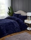 image 6 of Chunky Ribbed Fur Polyester Duvet Cover Set with Pillowcase | Purple | Plum | King | 1