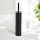 image 2 of Showerdrape Draco Black Slimline Toilet Brush & Holder | Black | Black | 1