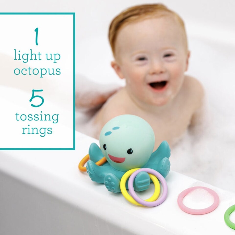 image 1 of Infantino Light Up Octopus Ring Catcher