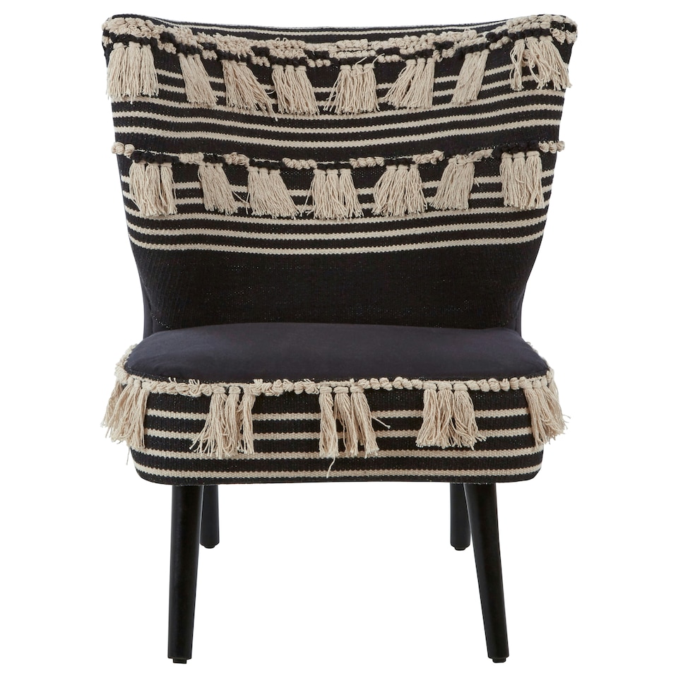 image 1 of Interiors by Premier Cefena Black Moroccan Chair Black