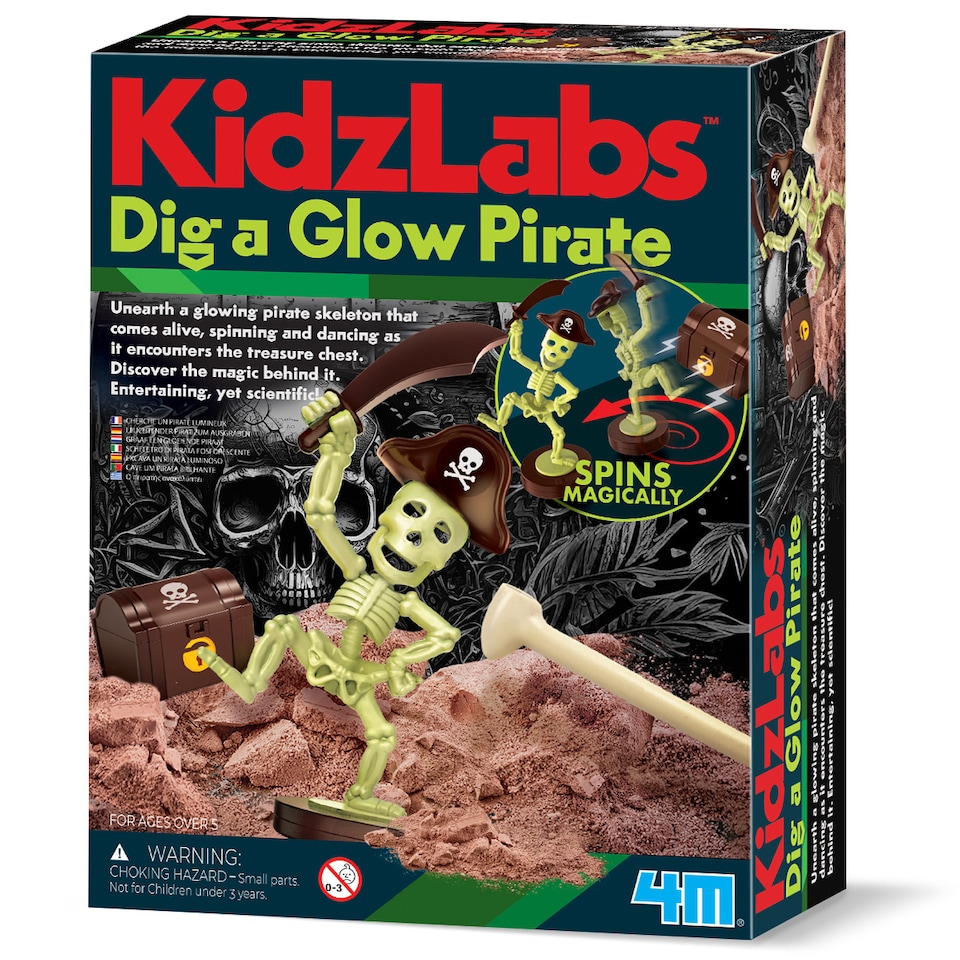 image 1 of Kidzlabs - Dig a Glow Pirate