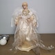 image 8 of 30cm Premier Christmas Tree Topper Angel Decoration with Feather Wings in Gold