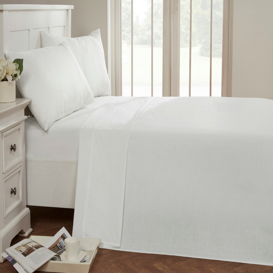 image 1 of 56P Housewife Pillowcase Pair White