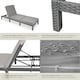 image 5 of Sun Lounger Sofia - 6-step adjustable backrest, thick padding, UV-resistant Grey