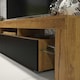 image 5 of TV Unit TV Stand Oak Black Media Console Sideboard Storage Cabinet 200cm
