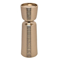 Hestia Gold Pillar Candle Holder - Large Gold