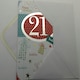 image 5 of 21st Birthday Card Embossed Design
