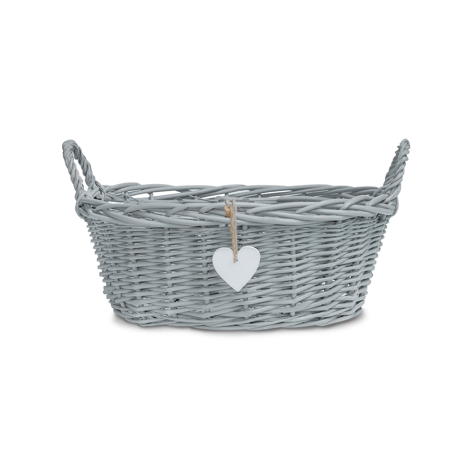 image 1 of Wickerfield Rectangular Wicker Gift Hamper Basket with Handles