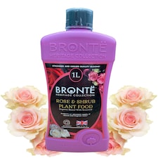 Bronte Heritage Collection Rose and Shrub Plant Food 1L Concentrated Organic Liquid Fertiliser, Seaweed-Enriched