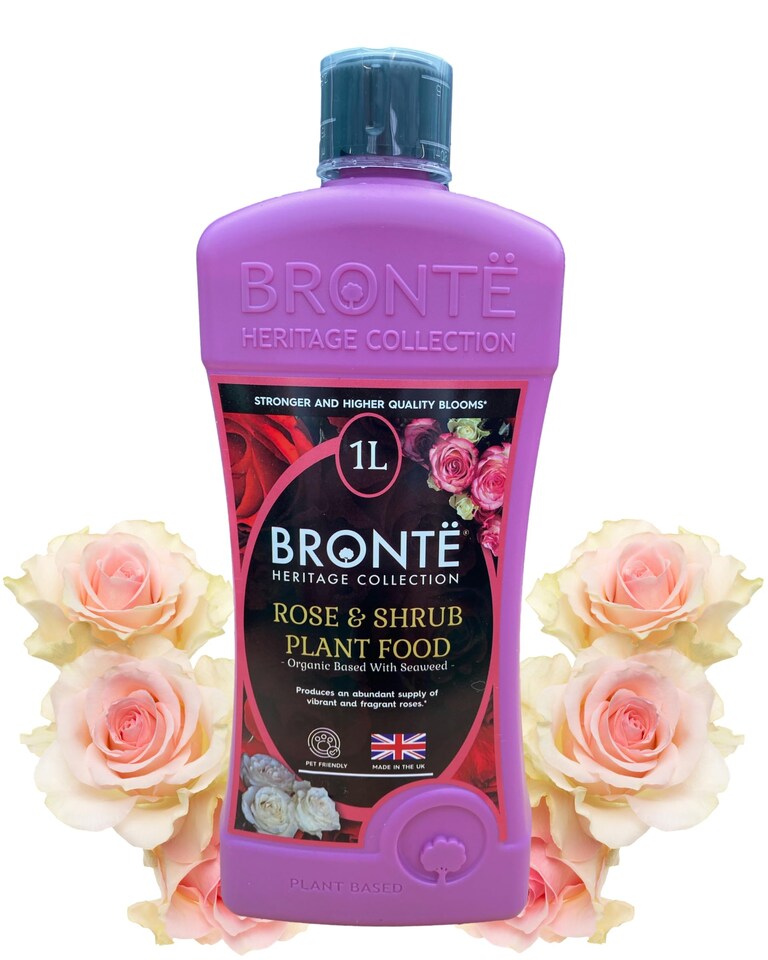 image 1 of Bronte Heritage Collection Rose and Shrub Plant Food 1L Concentrated Organic Liquid Fertiliser, Seaweed-Enriched