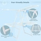 image 9 of COSTWAY 2-Tier Clothes Drying Rack Folding Dryer Garment