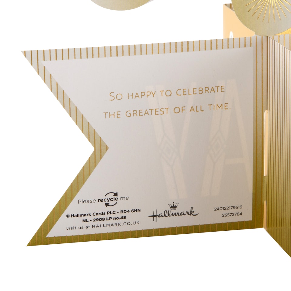image 1 of Hallmark Jumbo Father's Day Card - 3D Pop-Up Trophy Design